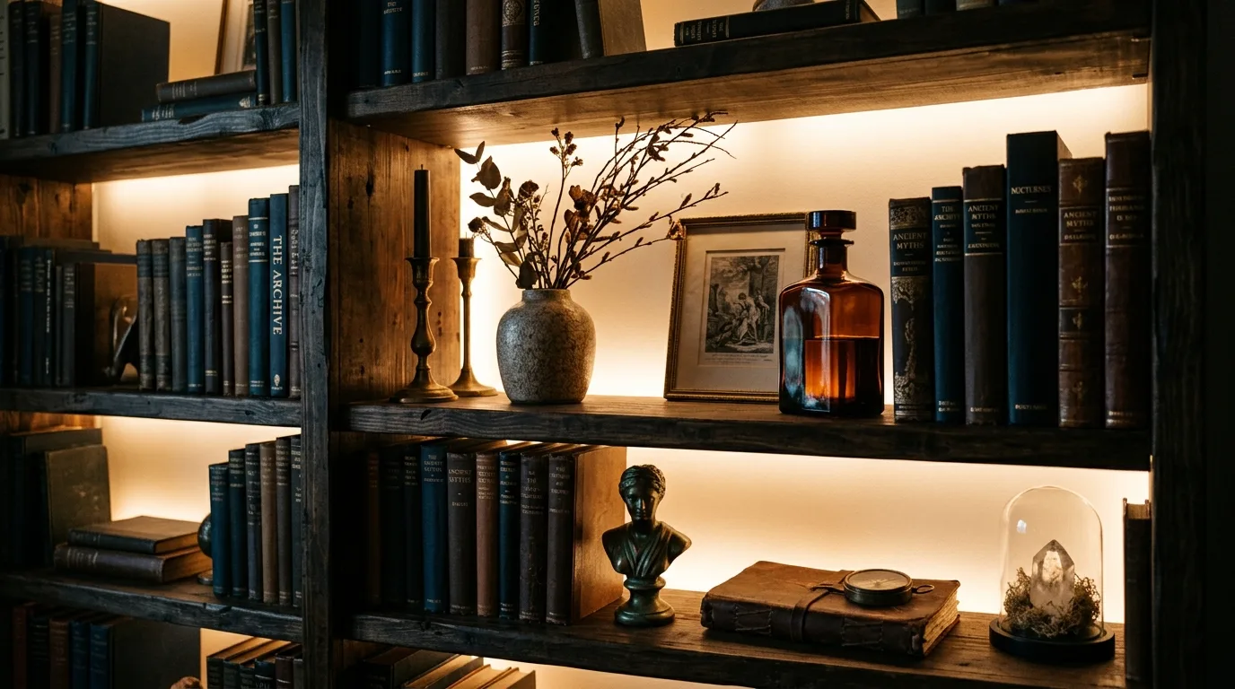 Use black accents only where the room needs sharper contrast inspiration for a moody living room.